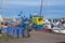 Fishing boats in a small Polish port