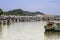 Fishing boats standing at fisherman port near Phuket Town