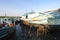 Fishing boats at Tanjung Pandan port in Belitung.