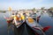 Fishing boats at Tanjung Pandan port in Belitung.