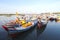 Fishing boats at Tanjung Pandan port in Belitung.