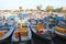 Fishing boats at Tanjung Pandan port in Belitung.