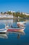 Fishing boats at Tavira; Algarve; Portugal