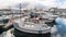 Fishing boats in Torshavn harbour on Faroe islands