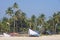 Fishing boats in tropical beach, Goa