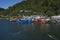 Fishing boats on the Valdivia River in Chile