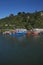 Fishing boats on the Valdivia River in Chile