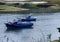 Fishing boats in the village of San Vicente de la Barquera in Cantabria, Spain