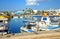 Fishing boats and yachts in harbor of Ayia Napa.