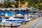 Fishing boats and yachts in port Blanes. Spain