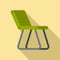 Fishing chair icon, flat style