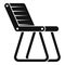 Fishing chair icon, simple style