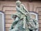 Fishing Children fountain statue by Karoly Senyei next to Buda Castle