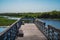 Fishing dock of Gemini Springs, Central Florida