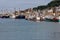The fishing fleet and harbour in Newlyn Cornwall England.