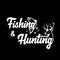 Fishing and hunting logo. Vector and illustration.