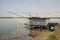 Fishing hut on the lagoon