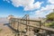 Fishing hut on stilts called Carrelet, Gironde estuary, France