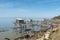 Fishing huts on stilts between Rochefort and La Rochelle