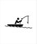 Fishing icon,man on sheep icon,best illustration design icon.