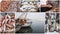 Fishing industry collage