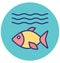 Fishing Isolated Vector Icon which can easily modify or edit