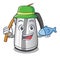 Fishing kitchen electric kettle on a mascot