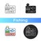 Fishing licence icon