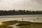 Fishing at Low Tide on Sand Bar