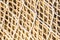 Fishing net, beige white knotted pattern, marine background