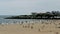 Fishing nets called â€œcarreletâ€ by the beach of Pontaillac in Royan