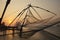 Fishing nets, Kerala Backwaters, India