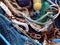 Fishing nets and ropes