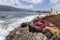 Fishing nets in the village Caleta de Sebo on La Graciosa