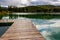 Fishing Pier Extending Onto Foys Lake