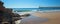 Fishing pier at Gaviota Beach on the central coast of California USA