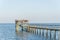 Fishing pier Kemah, Texas, USA sunset