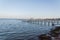 Fishing pier Kemah, Texas, USA sunset