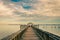 Fishing pier on the Potomac River in Leesylvania State Park, Virginia.