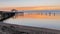 Fishing pier at sunrise