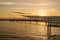 Fishing pier at sunset