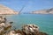 Fishing platforms on the coast, Lukovo, Croatia