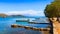 Fishing and pleasure boats off the coast of Crete.