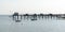 Fishing pontoons in Fouras Charente Maritime France in web banner template header