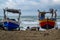 Fishing port on beach in Italy