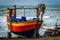 Fishing port on beach in Italy