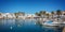 Fishing port of Fornells in Menorca, Balearic islands Spain