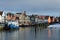 Fishing port of the town Husum along the North Sea, Germany