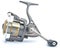Fishing reel grey with gold