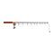 Fishing rod vector icon flat equipment. Catch bait hook hobby reel. Leisure tool tackle spinning angler. Long spool stick